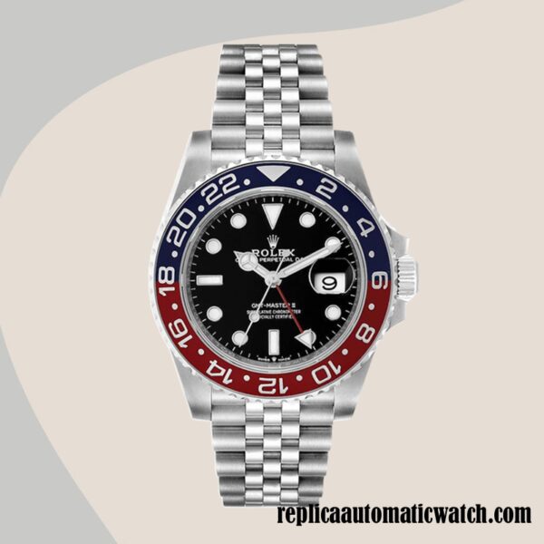 replica automatic Rolex Gmt Master Ii m126710blro-0002 Rolex Calibre 2836/2813 Men's Automatic Silver-tone - Image 2