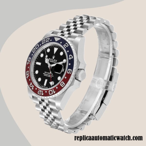 replica automatic Rolex Gmt Master Ii m126710blro-0002 Rolex Calibre 2836/2813 Men's Automatic Silver-tone - Image 3