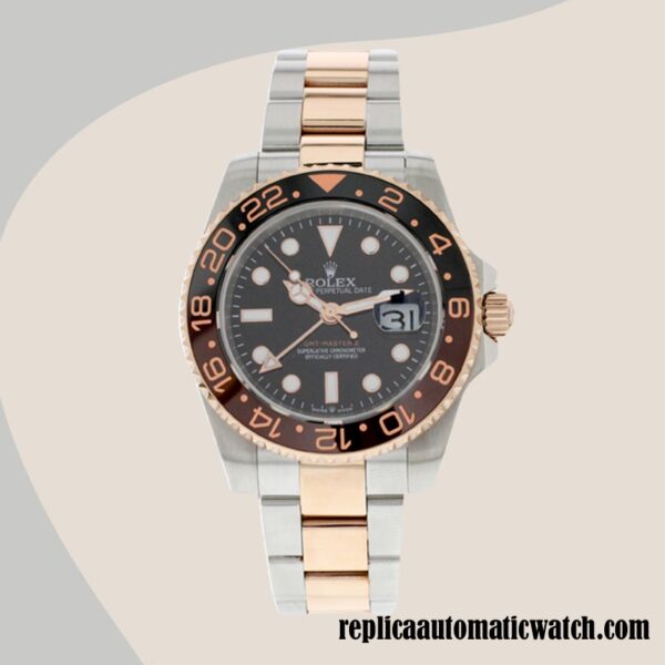 replica automatic Rolex GMT-Master Rolex Calibre 2836/2813 Men's m126711chnr-0002 Black Dial - Image 2