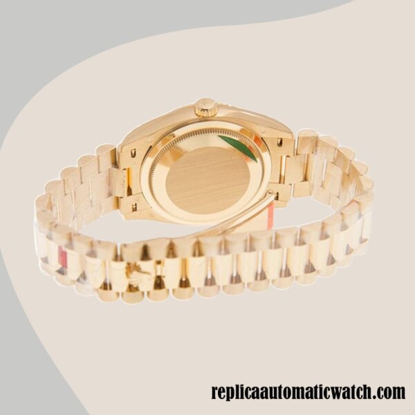 replica automatic Rolex Day-date Rolex Calibre 2836/2813 m128238-0051 Unisex Diamond Paved Dial 12mm - Image 4