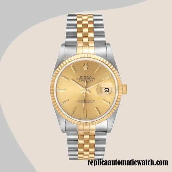 replica automatic Rolex Datejust 16233CSJ Rolex Calibre 2836/2813 Men's 12mm - Image 2