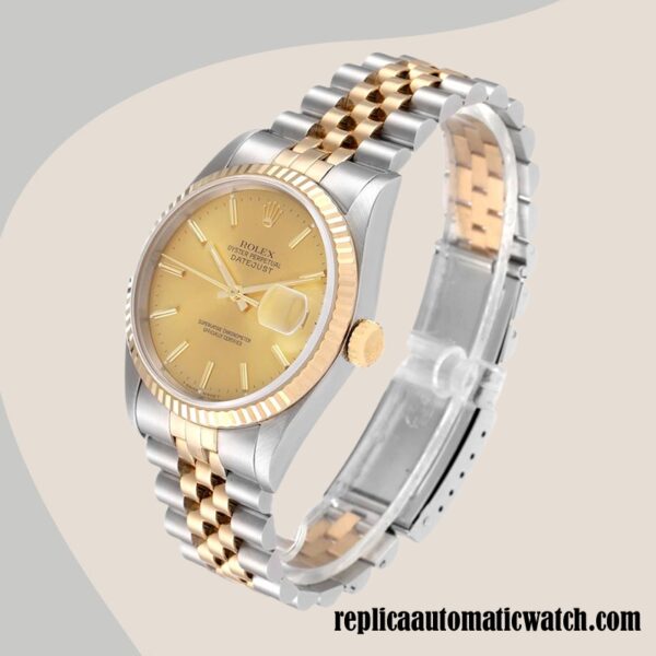 replica automatic Rolex Datejust 16233CSJ Rolex Calibre 2836/2813 Men's 12mm - Image 3