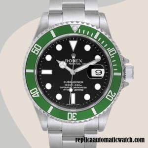 replica automatic Rolex Submariner Men's 16610LV Rolex Calibre 2836/2813 Silver-tone