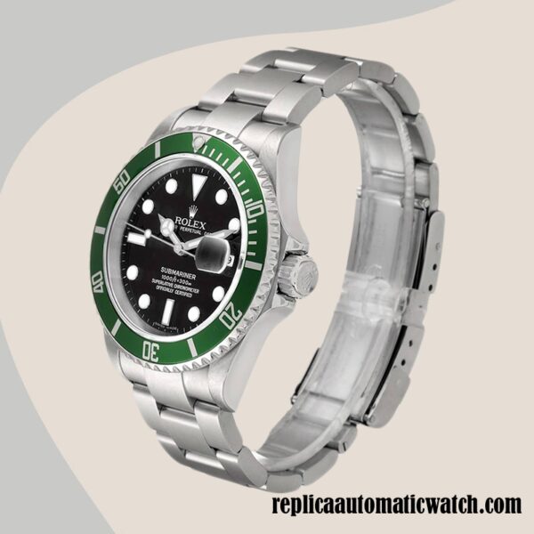 replica automatic Rolex Submariner Men's 16610LV Rolex Calibre 2836/2813 Silver-tone - Image 3