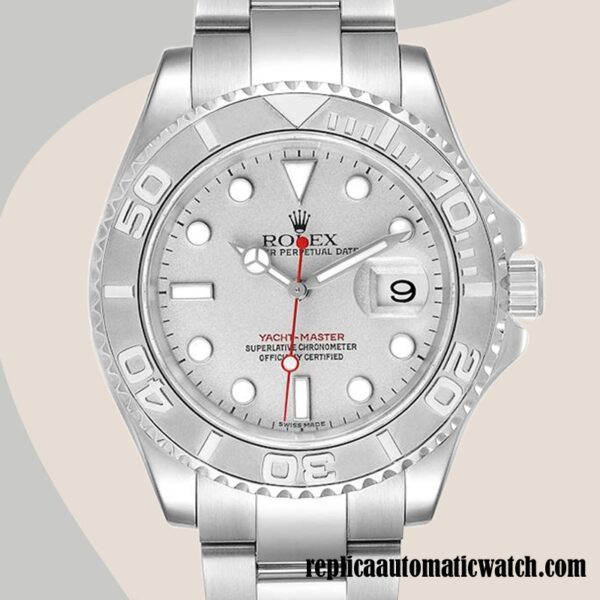 replica automatic Rolex Yacht-master Men's Rolex Calibre 2836/2813 16622SSO 15mm Silver-tone
