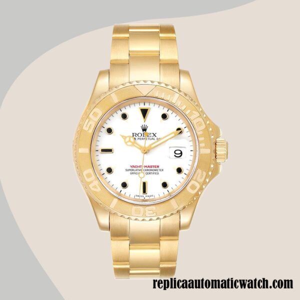 replica automatic Rolex Yacht-master Rolex Calibre 2836/2813 16628WSO Men's Gold-tone - Image 2
