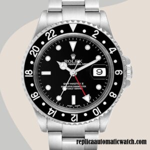 replica automatic Rolex Gmt Master Ii Men's 16710BKSO Rolex Calibre 2836/2813 Black Dial