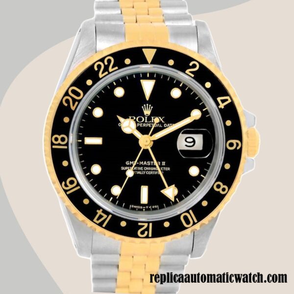 replica automatic Rolex Gmt Master 16713BKSJ Asian Movement Men's 15mm