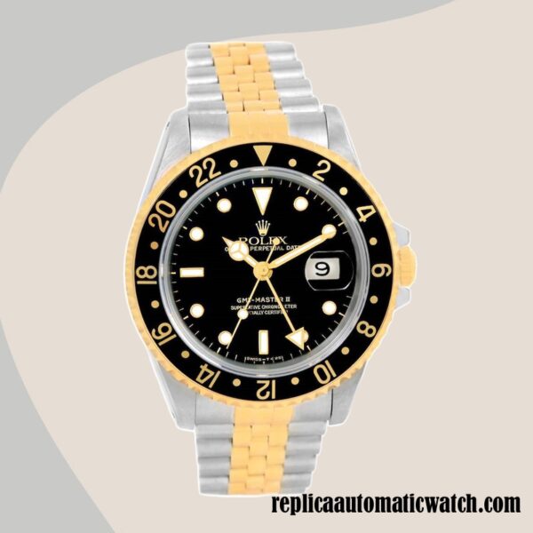 replica automatic Rolex Gmt Master 16713BKSJ Asian Movement Men's 15mm - Image 2