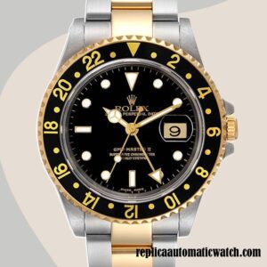 replica automatic Rolex Gmt Master 16713BKSO Asian Movement Men's Automatic Black Dial