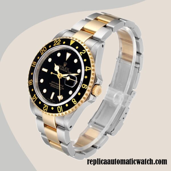 replica automatic Rolex Gmt Master 16713BKSO Asian Movement Men's Automatic Black Dial - Image 3