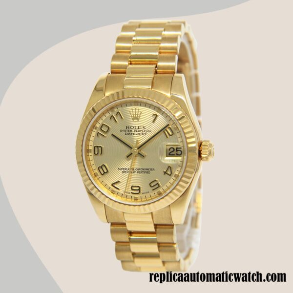 replica automatic Rolex Datejust Men's 178278 Rolex Calibre 2671/Mingzhu Engine Champagne Concentric Dial - Image 2