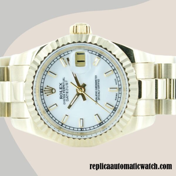 replica automatic Rolex Datejust 178278WSO Rolex Calibre 2671/Mingzhu Engine Ladies Gold-tone Automatic - Image 3