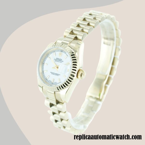 replica automatic Rolex Datejust 178278WSO Rolex Calibre 2671/Mingzhu Engine Ladies Gold-tone Automatic - Image 4