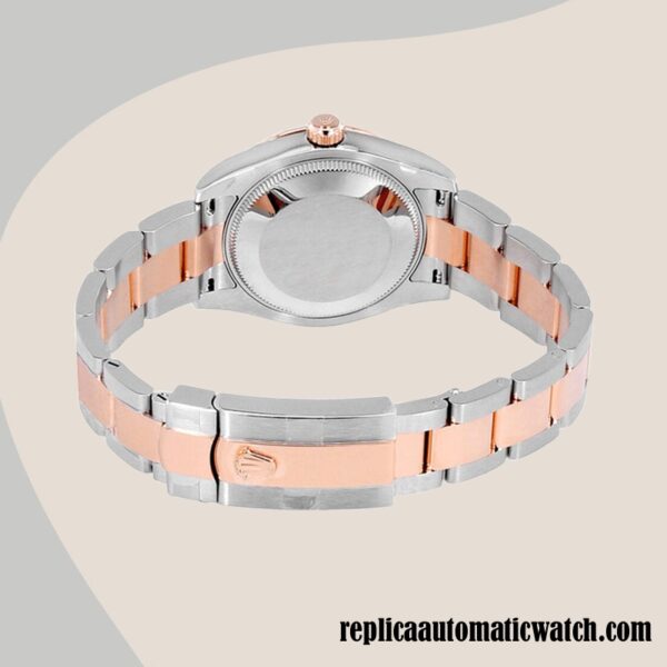replica automatic Rolex Datejust Ladies 178341-72161 Rolex Calibre 2813 Two-tone Chocolate Dial - Image 4