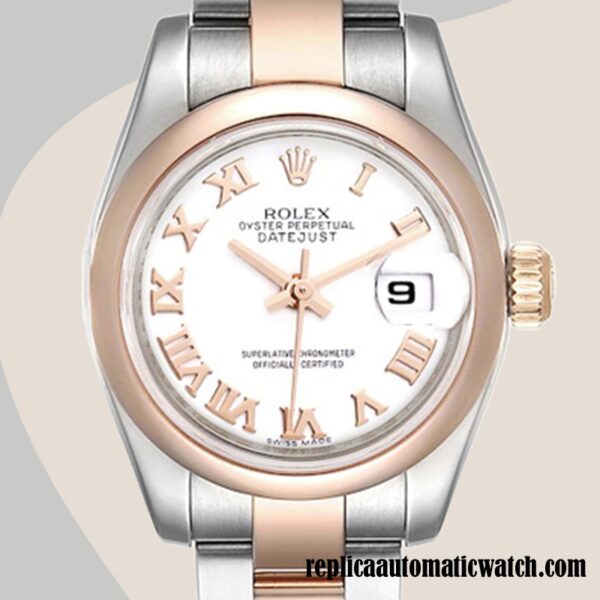 replica automatic Rolex Datejust Rolex Calibre 2671/Mingzhu Engine Ladies 179161 White Dial Around 12mm