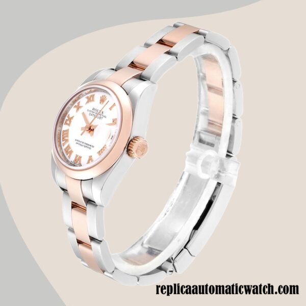 replica automatic Rolex Datejust Rolex Calibre 2671/Mingzhu Engine Ladies 179161 White Dial Around 12mm - Image 3