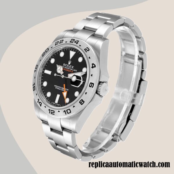 replica automatic Rolex Explorer Rolex Calibre 2836/2813 Men's m216570-0002 15mm Silver-tone - Image 3
