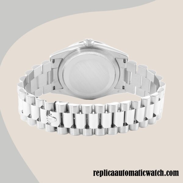 replica automatic Rolex Day-Date 218239 Men's Rolex Calibre 2836/2813 Silver-tone - Image 4