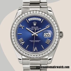 replica automatic Rolex Day-Date 228349BLRP Men's Rolex Calibre 2836/2813 12mm