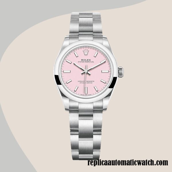 replica automatic Rolex Oyster Perpetual Rolex Calibre 2671/Mingzhu Engine Ladies m277200-0009 Pink Dial Automatic - Image 2