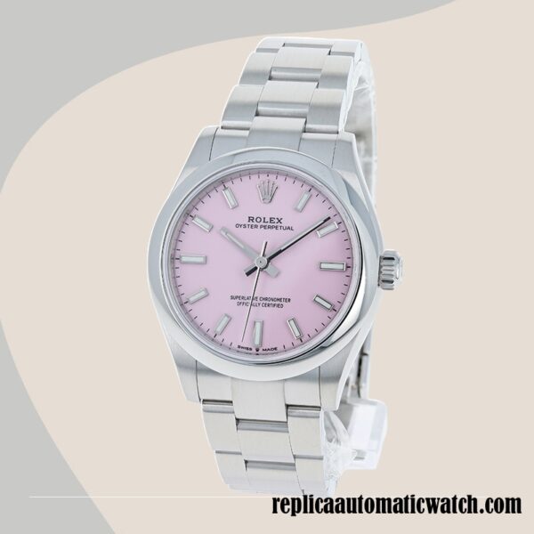 replica automatic Rolex Oyster Perpetual Rolex Calibre 2671/Mingzhu Engine Ladies m277200-0009 Pink Dial Automatic - Image 3