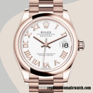 replica automatic Rolex Datejust m278245-0018 Ladies Rolex Calibre 2671/Mingzhu Engine Rose Gold-tone