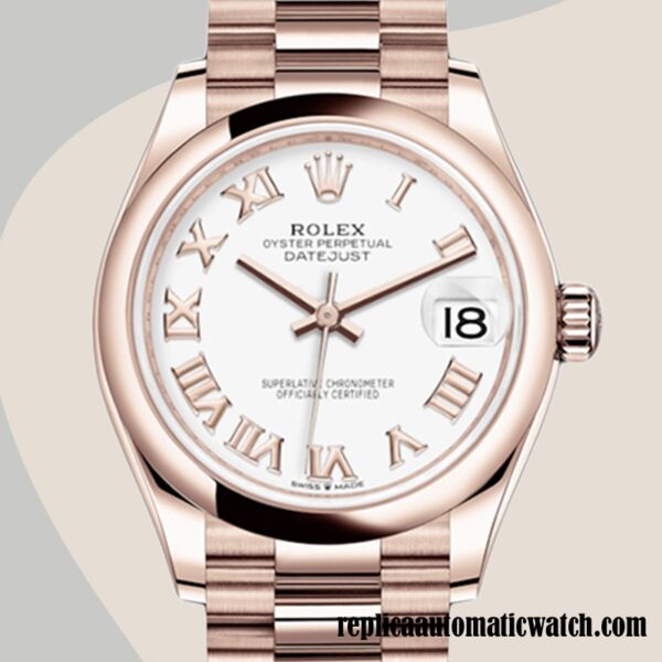 replica automatic Rolex Datejust m278245-0018 Ladies Rolex Calibre 2671/Mingzhu Engine Rose Gold-tone