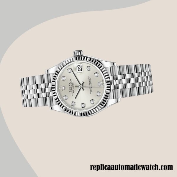 replica automatic Rolex Datejust Ladies m278274-0030 Rolex Calibre 2671/Mingzhu Engine Silver Dial - Image 3