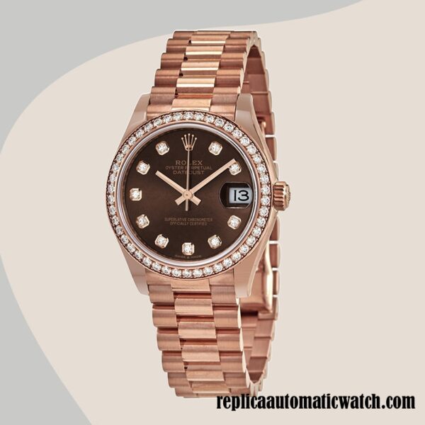 replica automatic Rolex Datejust m278285rbr-0006 Rolex Calibre 2671/Mingzhu Engine Ladies  12mm - Image 2