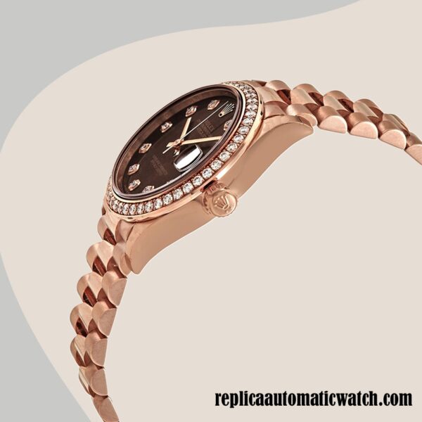 replica automatic Rolex Datejust m278285rbr-0006 Rolex Calibre 2671/Mingzhu Engine Ladies  12mm - Image 3