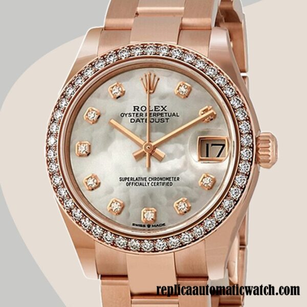 replica automatic Rolex Datejust Ladies m278285rbr-0011 Rolex Calibre 2671/Mingzhu Engine Rose Gold-tone