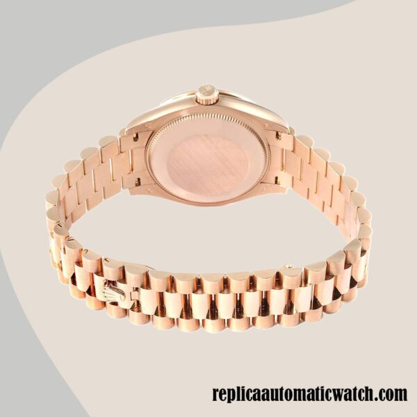 replica automatic Rolex Datejust m278285rbr-0030 Rolex Calibre 2671/Mingzhu Engine Ladies 12mm Rose Gold-tone - Image 4