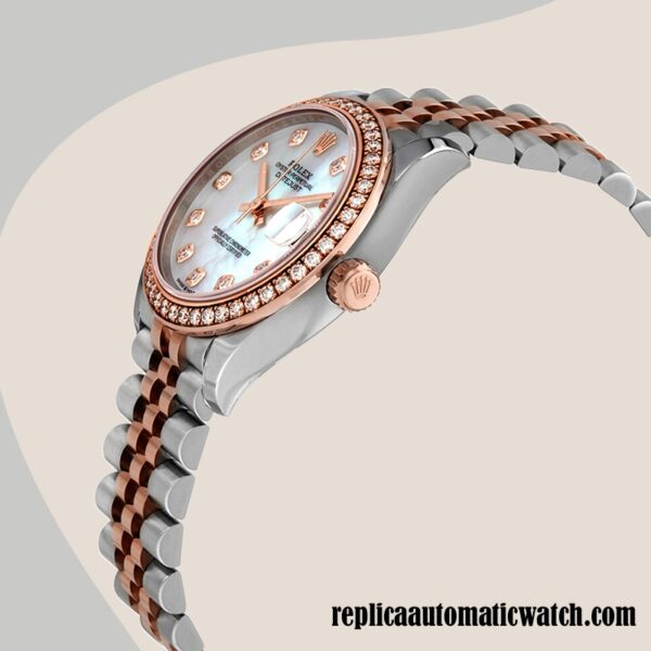 replica automatic Rolex Datejust Rolex Calibre 2671/Mingzhu Engine m278381rbr-0026 Ladies Around 12mm Mother of Pearl Dial - Image 3