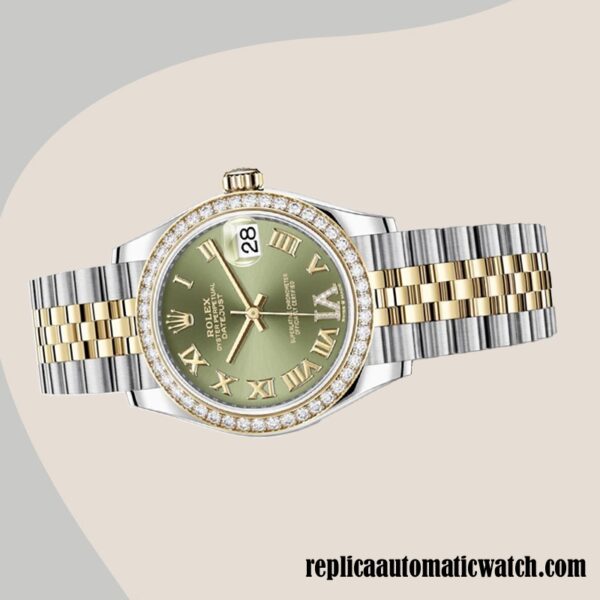 replica automatic Rolex Datejust Rolex Calibre 2671/Mingzhu Engine Ladies m278383rbr-0016 Green Dial Two-tone - Image 3