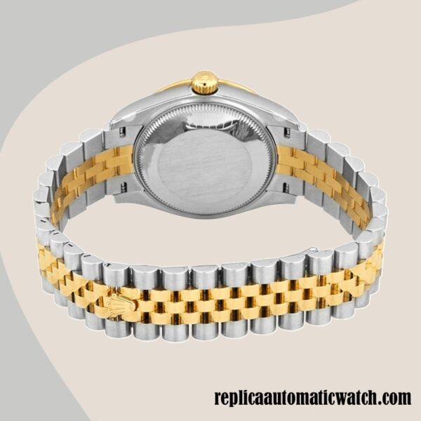 replica automatic Rolex Datejust Rolex Calibre 2671/Mingzhu Engine m278383rbr-0020 Ladies Two-tone Silver Dial - Image 4