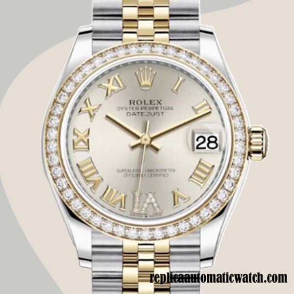 replica automatic Rolex Datejust Ladies Rolex Calibre 2671/Mingzhu Engine m278383rbr-0004 Two-tone