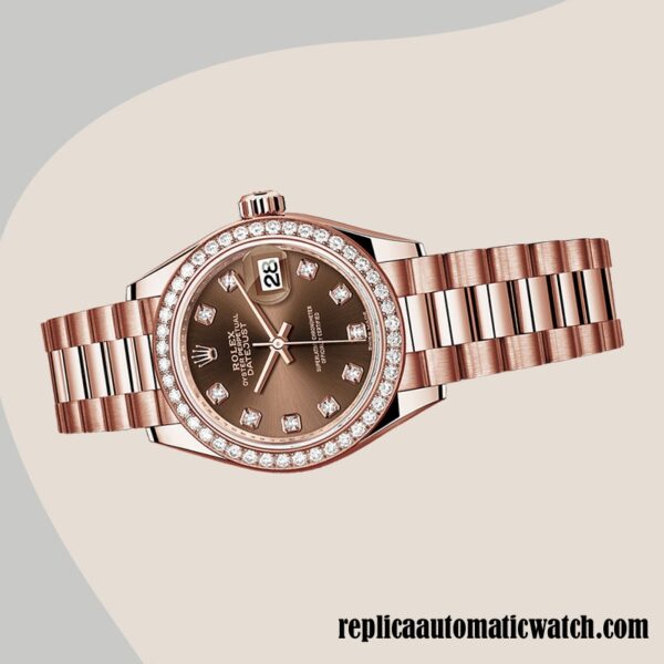 replica automatic Rolex Datejust Rolex Calibre 2671 Ladies 279135rbr-0017 Brown Dial - Image 3