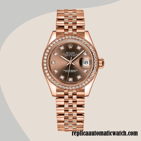 replica automatic Rolex Datejust Rolex Calibre 2671 Ladies 279135rbr-0017 Brown Dial - Image 5