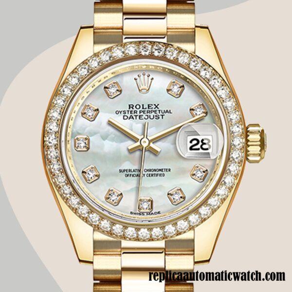 replica automatic Rolex Datejust m279138rbr-0015 Ladies Rolex Calibre 2671 10.5mm