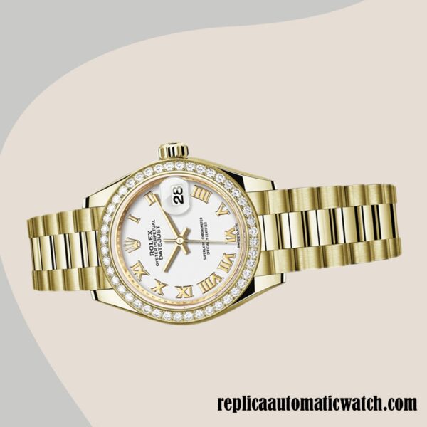 replica automatic Rolex Datejust Ladies m279138rbr-0031 Rolex Calibre 2671 White Dial - Image 3