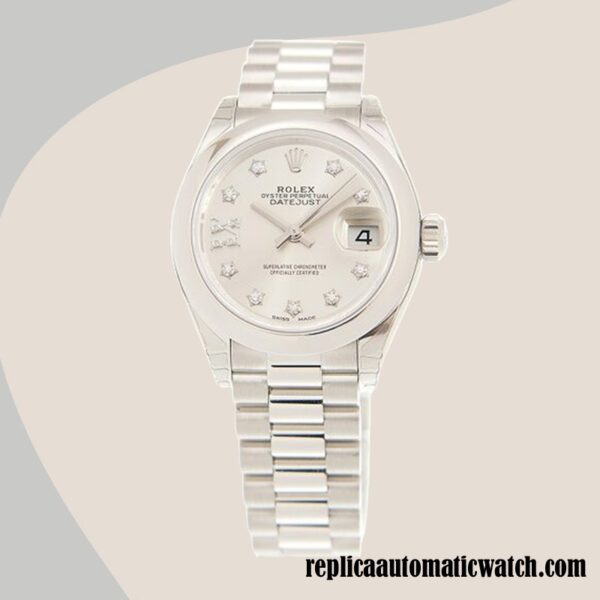 replica automatic Rolex Datejust m279166-0001 Ladies Rolex Calibre 2671/Mingzhu Engine Automatic - Image 2