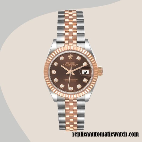replica automatic Rolex Datejust Rolex Calibre 2671 Ladies 279171 Automatic Chocolate Dial - Image 2