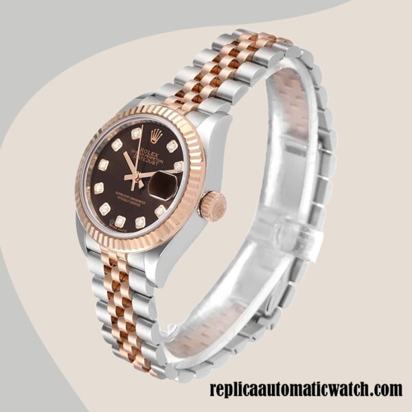 replica automatic Rolex Datejust Rolex Calibre 2671 Ladies 279171 Automatic Chocolate Dial - Image 3