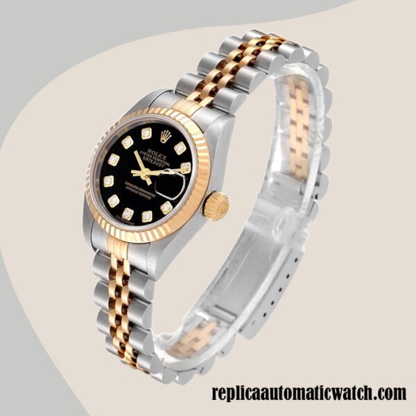 replica automatic Rolex Datejust 279173 Ladies Rolex Calibre 2671 Black Dial Two-tone - Image 3