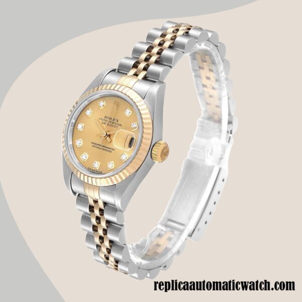 replica automatic Rolex Datejust 279173 Ladies Rolex Calibre 2671 Around 12mm Champagne Dial - Image 3