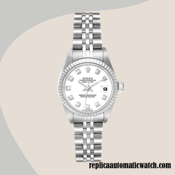 replica automatic Rolex Datejust 279174 Rolex Calibre 2671 Ladies Silver-tone Around 12mm - Image 2