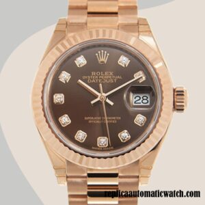 replica automatic Rolex Datejust Ladies Rolex Calibre 2671 m279175-0016 Automatic Rose Gold-tone