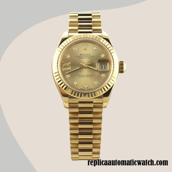 replica automatic Rolex Datejust Rolex Calibre 2813 Ladies m279178-0014 - Image 2