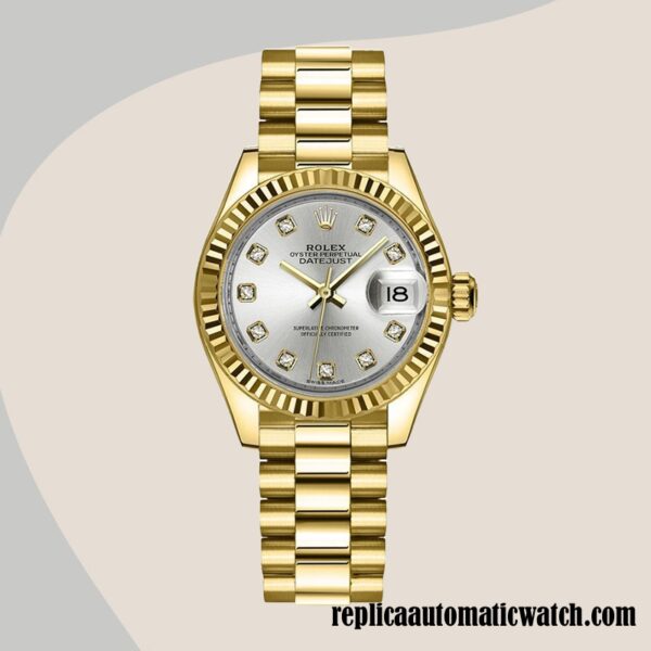 replica automatic Rolex Datejust Rolex Calibre 2671 m279178-0015 Ladies Around 12mm - Image 2